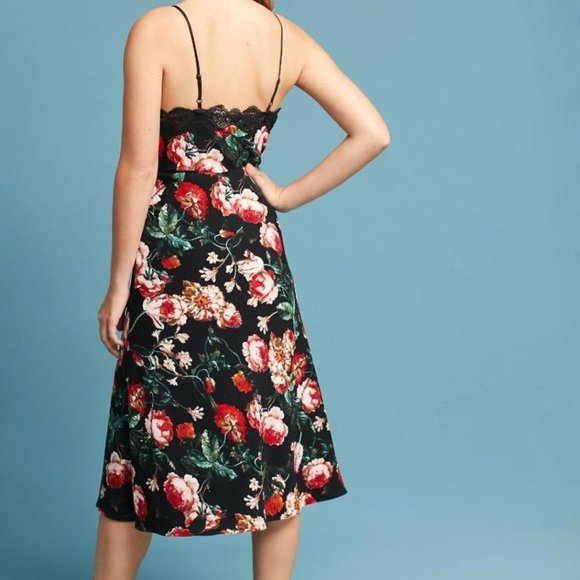 ANTHROPOLOGIE FOXIEDOX AUTUMNAL SLIP DRESS sz S - Picture 2 of 12